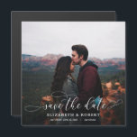 Romantic de Foto van het Bouw van het Manuscript s<br><div class="desc">Uw bruiloft bewaart de datuminfo en foto op magnetisch papier! Deze kaarten, die volledig en levendig zijn gedrukt en voorzien zijn van een hoogglanzende afwerking op dik papier met een zwarte magnetisch steuntje, zullen een indruk maken. **Gebruik uw eigen 5-inch x 7-inch envelop als SQUARE ENVELOPE EXTRA POSTAGE NEEMT! De...</div>