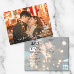 Romantic de Foto van het Bouw van het Manuscript s Aankondigingskaart<br><div class="desc">De moderne fotobruiloft sparen de briefkaarten van de Datum kenmerkt uw foto op de voorzijde met sparen de Datum in het witte hoofdschrijven. Uw gegevens en leveren aan informatie op de achterzijde. Gebruik de link Verdere wijzigingen aanpassen en gebruik onze bewerkingsgereedschappen om wijzigingen aan te brengen. Kies High-Definition drukoptie voor...</div>