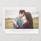 Romantic de Foto van het Manuscript collage sparen Save The Date (Achterkant)