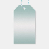 Romantic Diamonds en Blauwgroen Bow 30e verjaardag Cadeaulabel (Achterkant)