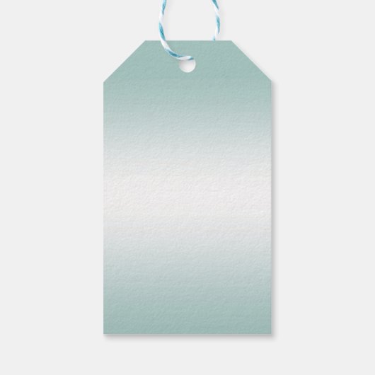 Romantic Diamonds en Blauwgroen Bow 30e verjaardag Cadeaulabel (Achterkant)