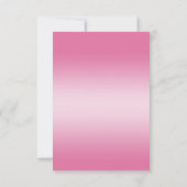 Romantic Diamonds & Roze Bow 30e verjaardag RSVP Kaartje (Achterkant)