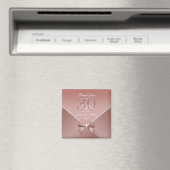 Romantic Diamonds & Roze Bow 30th Birthday Magnet (Insitu (Vaatwasser))