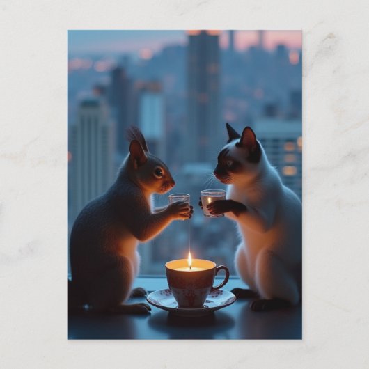 Romantic Dinner Briefkaart (Voorkant)