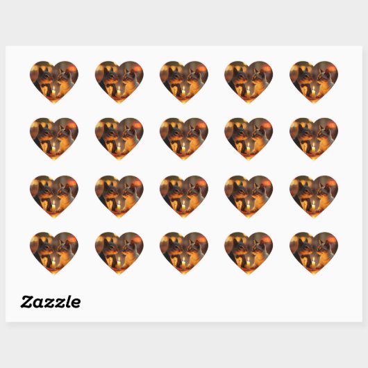 Romantic Dinner Hart Sticker (Vel)