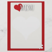 Romantic Dinner menu Blank (Voorkant)