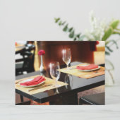 Romantic Dinner voor Twee Kaart (Staand voorkant)