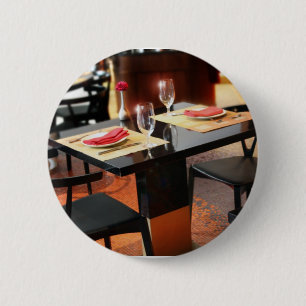Romantic Dinner voor Twee Ronde Button 5,7 Cm