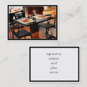 Romantic Dinner voor Twee Visitekaartje (Voorkant / Achterkant)