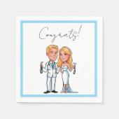 Romantic Doctor Bride and Groom Soft Servet (Voorkant)