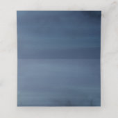 Romantic Double Blue Swan Wedding Plaatskaartje (Binnenkant ongevouwen)