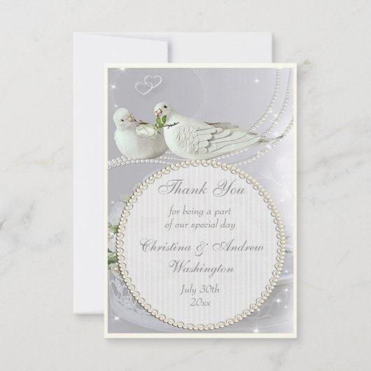 Romantic Doves, Sparkles & Rozen Bedankt voor je b (Achterkant)