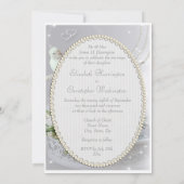 Romantic Doves, Sparkles & Rozen Weddenschap Kaart (Achterkant)