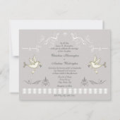 Romantic Doves Wedding Kaart (Achterkant)