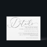 Romantic Drama Calligraphy Wedding Enclosure Kaart<br><div class="desc">Romantic Drama Calligraphy Wedding Enclosure Kaart. Rol neer en klik op dit collectie om passende punten te vinden.</div>