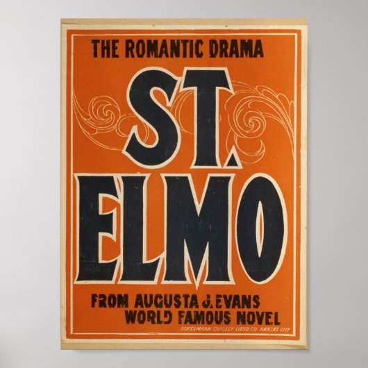 Romantic drama, St. Elmo's  theater Poster (Voorkant)