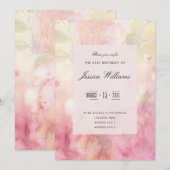 Romantic Dreamweaver Blossom 21st Birthday Kaart (Voorkant / Achterkant)