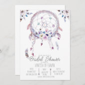 Romantic Drocatcher Boho Vrijgezellenfeest Invite Kaart (Voorkant / Achterkant)