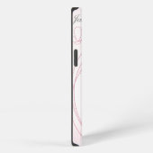 Romantic Droy Pink Wedding Couple iPhone Hoesje (Rechterkant)