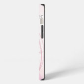 Romantic Droy Pink Wedding Couple iPhone Hoesje (Linkerkant)