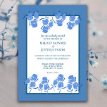 Romantic Dusty Blue Floral Wedding Kaart<br><div class="desc">Romantic Dusty Blue Floral Wedding Invitation is een unieke waterverf van © Cathy Thompson. De sjabloon is ingesteld voor u om dit ontwerp te personaliseren. Andere overeenkomende objecten zijn beschikbaar in dit collectie.</div>