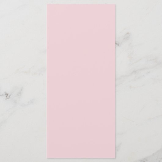 Romantic Dusty Roos Peony Modern Lijst Menu (Achterkant)