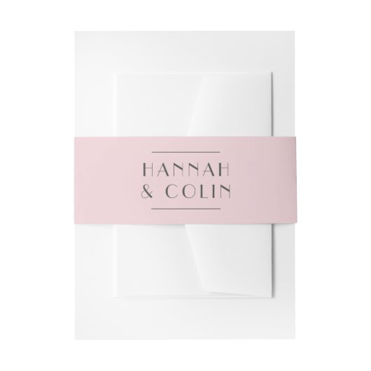 Romantic Dusty Roos Uitnodigingen Wikkel (Voorkant Voorbeeld)