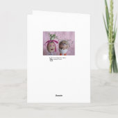 Romantic Easter Eggmen Couple Eggs met Hair Serie Feestdagen Kaart (Achterkant)