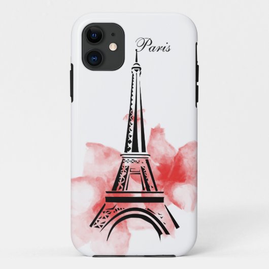 Romantic Eiffel Tower Paris Case-Mate iPhone Case (Achterkant)