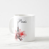 Romantic Eiffel Tower Paris Koffiemok (Voorkant links)