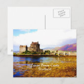 Romantic Eilean Donan Castle, Schotland Briefkaart (Voorkant / Achterkant)
