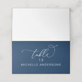 Romantic Elegance Wedding Dinner Guest Name Plaatskaartje (Buitenkant ongevouwen)