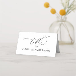 Romantic Elegance Wedding Dinner Guest Name Plaatskaartje