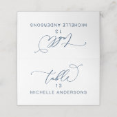 Romantic Elegance Wedding Dinner Guest Name Place Plaatskaartje (Buitenkant ongevouwen)