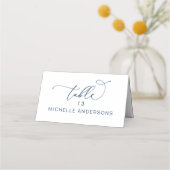 Romantic Elegance Wedding Dinner Guest Name Place Plaatskaartje (Achterkant)