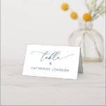 Romantic Elegance Wedding Dinner Guest Name Place Plaatskaartje<br><div class="desc">Wedding Dinner Guest Name,  in het minimalistische romantische elegance Navy Blue design-thema.</div>
