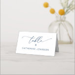 Romantic Elegance Wedding Dinner Guest Name Place Plaatskaartje<br><div class="desc">Wedding Dinner Guest Name,  in het minimalistische romantische elegance Navy Blue design-thema.</div>