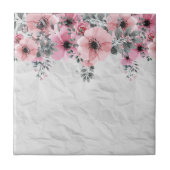 Romantic Elegant Antiek Floral Compositie Tegeltje (Voorkant)