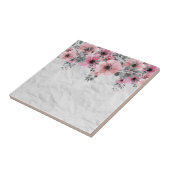 Romantic Elegant Antiek Floral Compositie Tegeltje (Zijkant)