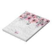 Romantic Elegant Antiek Floral Notitieblok (Linkerzijde)