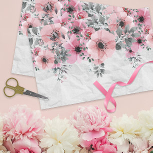 Romantic Elegant Antiek Floral-ontbinding Tissuepapier
