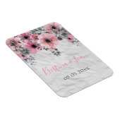Romantic Elegant Antiek Floral Wedding Magneet (Rechterzijde)