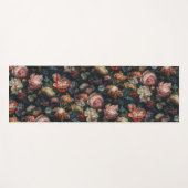 Romantic Elegant Baroque Flowers Oil Painting Yogamat (Voorkant (horizontaal))
