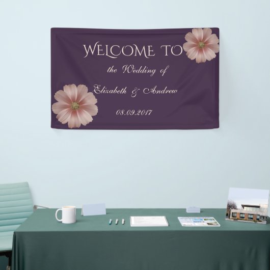 Romantic Elegant Daisy Wedding Banner (Beurs)