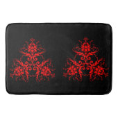 Romantic, Elegant Damask Red Gothic Badmat (Voorkant)