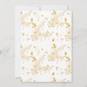 Romantic Elegant Floral Waterverf Vrijgezellenfees Kaart (Achterkant)