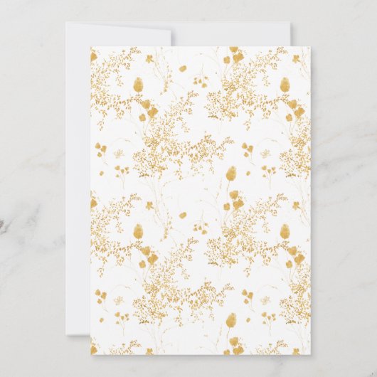 Romantic Elegant Floral Waterverf Vrijgezellenfees Kaart (Achterkant)