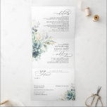 Romantic Elegant Gold Succulents Greenery Wedding Drieluik Uitnodiging<br><div class="desc">Deze prachtige waterverf is een mooie,  drieledige uitnodiging voor een groene bruiloft,  een perfecte keuze voor je moderne en romantische bruiloft. Het alles-in-één ontwerp kenmerkt uw foto en omvat een trouwuitnodiging,  trouwdetails,  en een zelf-gerichte kaart RSVP die de gasten kunnen afsnijden en terug naar u verzenden.</div>