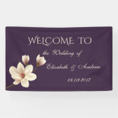 Romantic Elegant Magnolia Wedding Banner (Horizontaal)