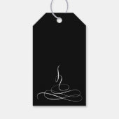 Romantic Elegant Minimalist Cursive Simple Wedding Cadeaulabel (Achterkant)